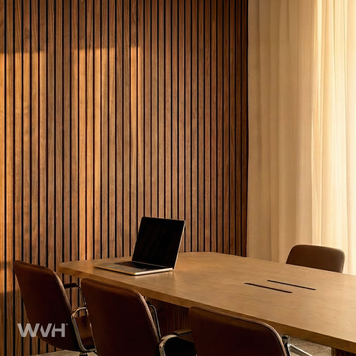Acupanel® Luxe Plus Walnut Fire-Rated Acoustic Wood Wall Panels