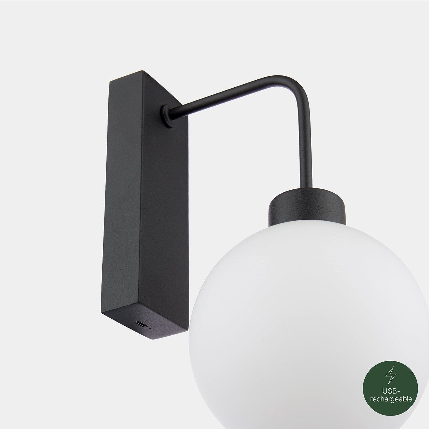 Acupanel® Glow Orb Wall-Mounted Rechargeable Lighting