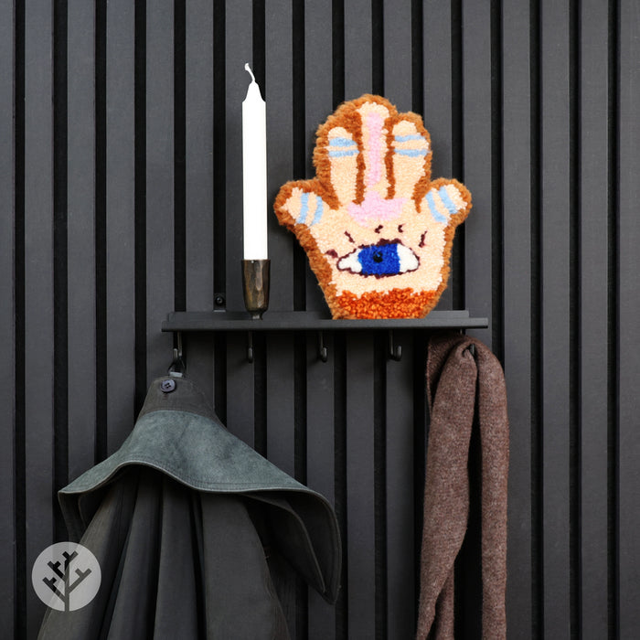 Shelf with Five Hooks | Panel Accessories by Acupanel®