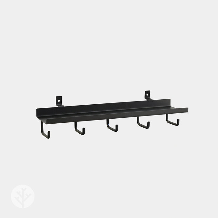 Shelf with Five Hooks | Panel Accessories by Acupanel®