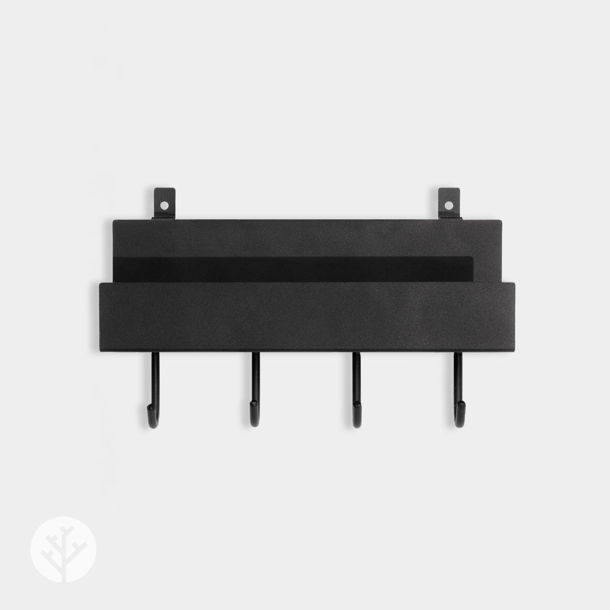 Shelf With Four Hooks | Panel Accessories by Acupanel®