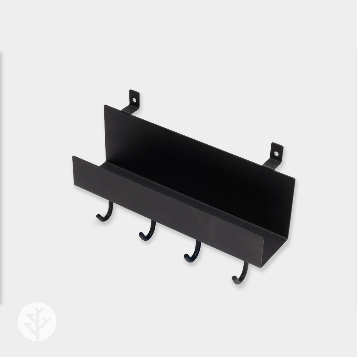 Shelf With Four Hooks | Panel Accessories by Acupanel®