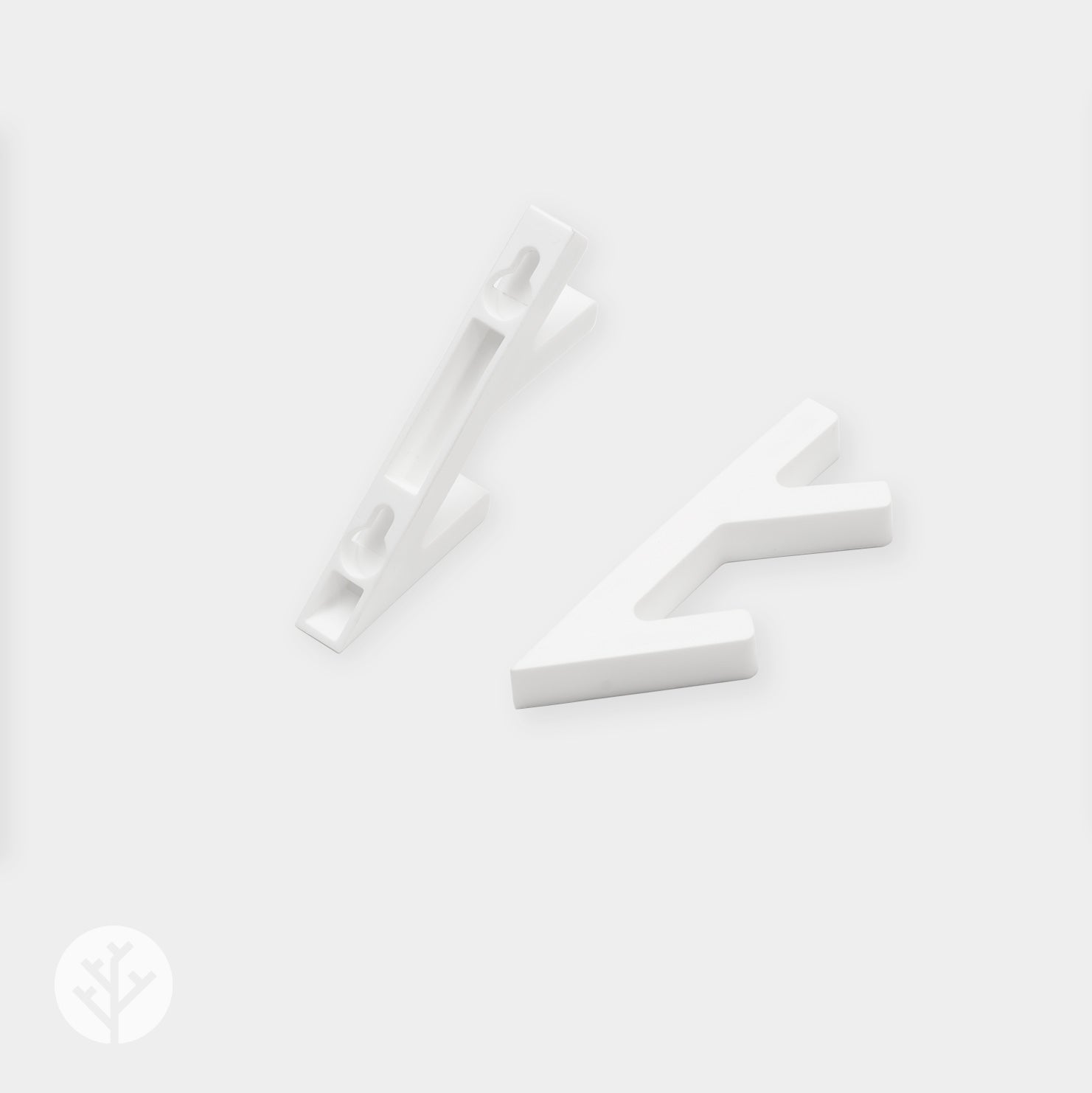 White 3D Hook (2pk) | Panel Accessories by Acupanel®