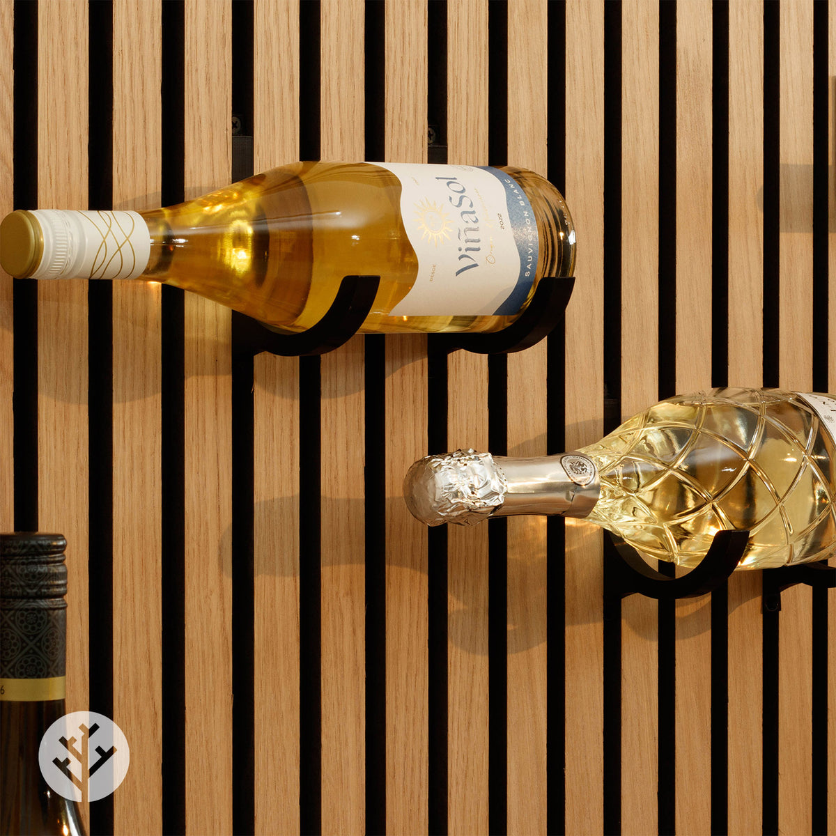 Black Wine Rack (2pc) | Panel Accessories by Acupanel®