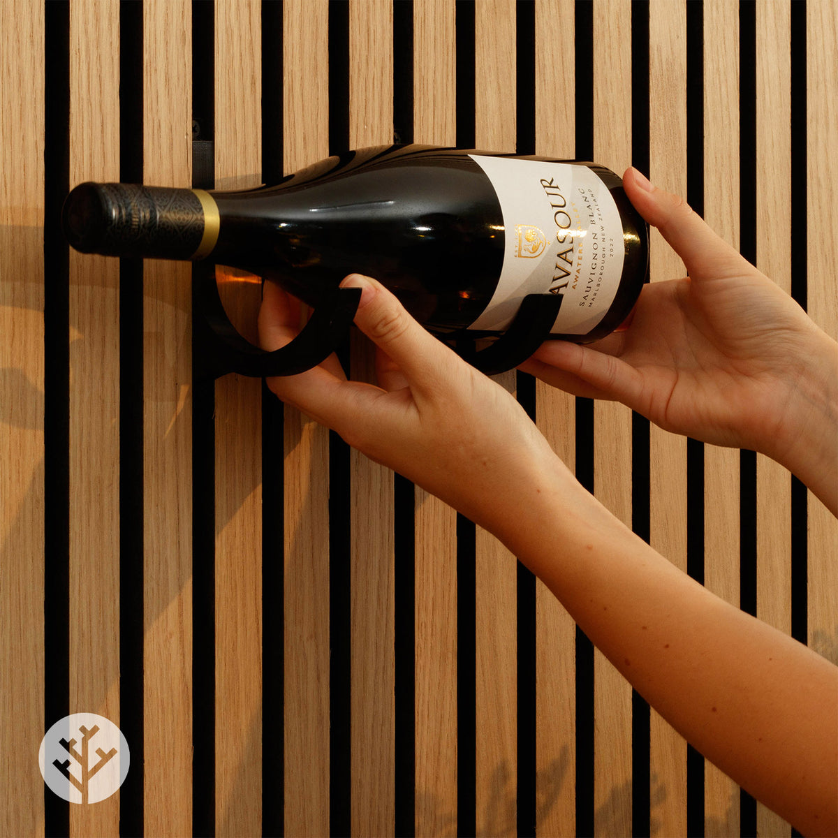 Black Wine Rack (2pc) | Panel Accessories by Acupanel®
