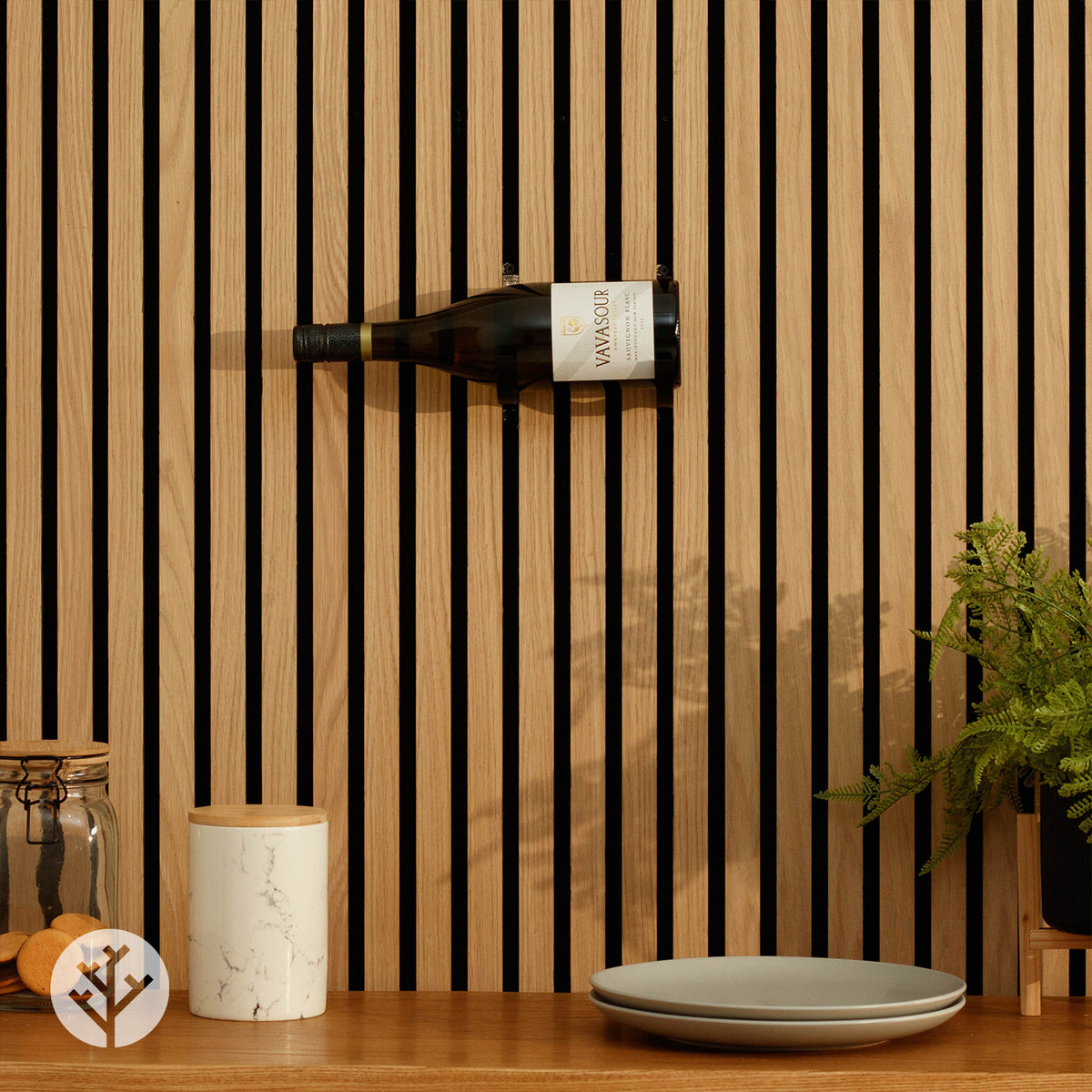 Black Wine Rack (2pc) | Panel Accessories by Acupanel®