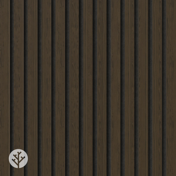 Acupanel® Smoked Oak Fire-Rated Acoustic Wood Wall Panels