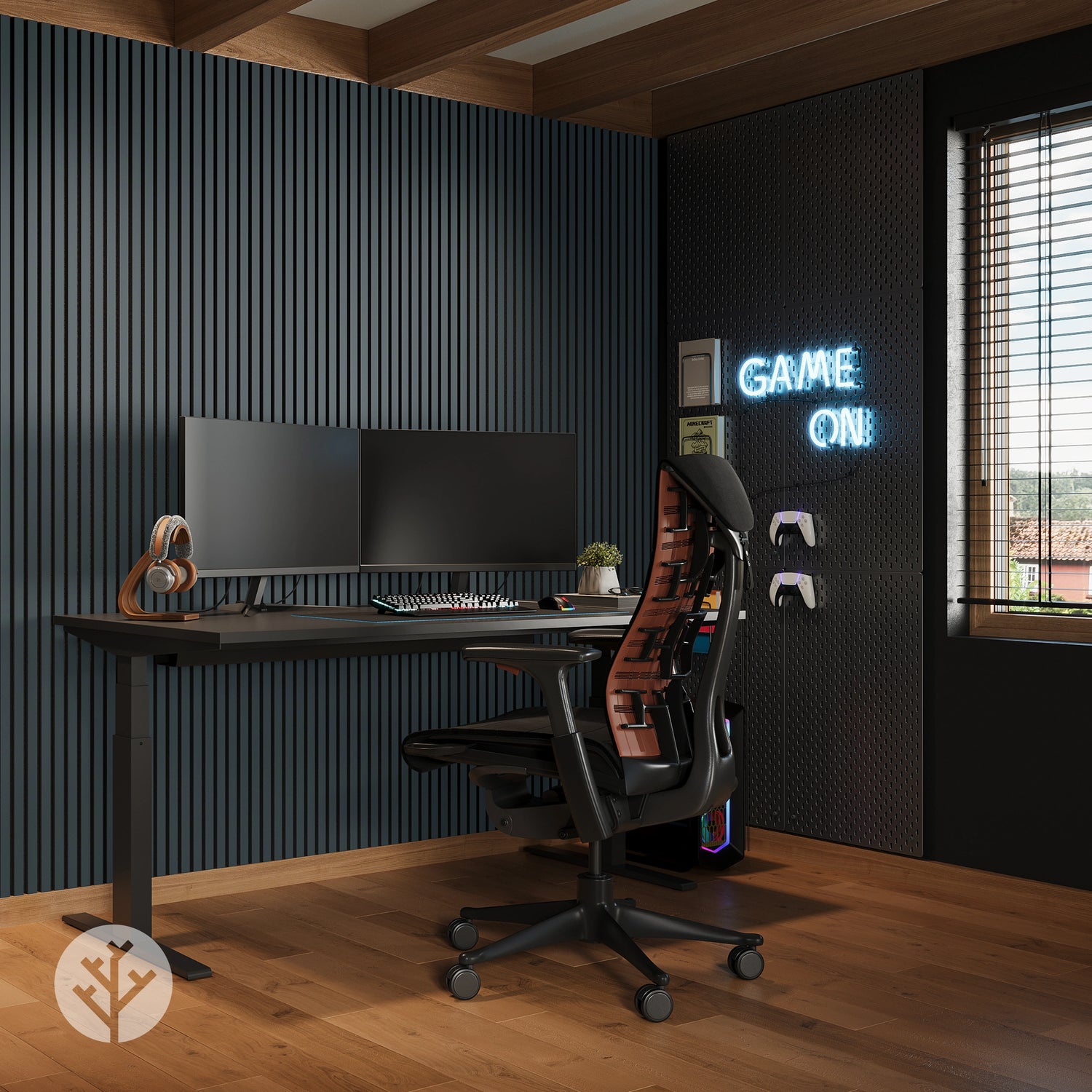 Acupanel® Colour Smokey Blue Acoustic Wall Panels