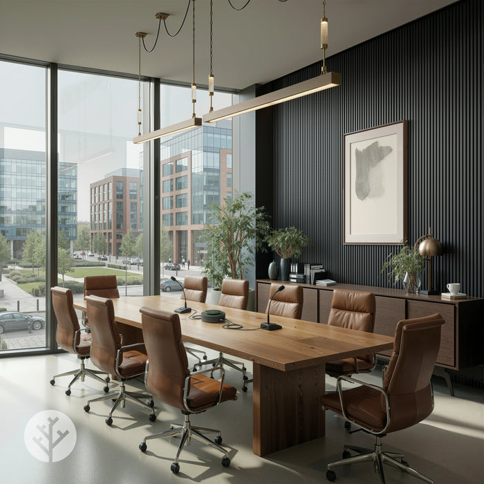 Acupanel® Black Oak Fire-Rated Acoustic Wood Wall Panels