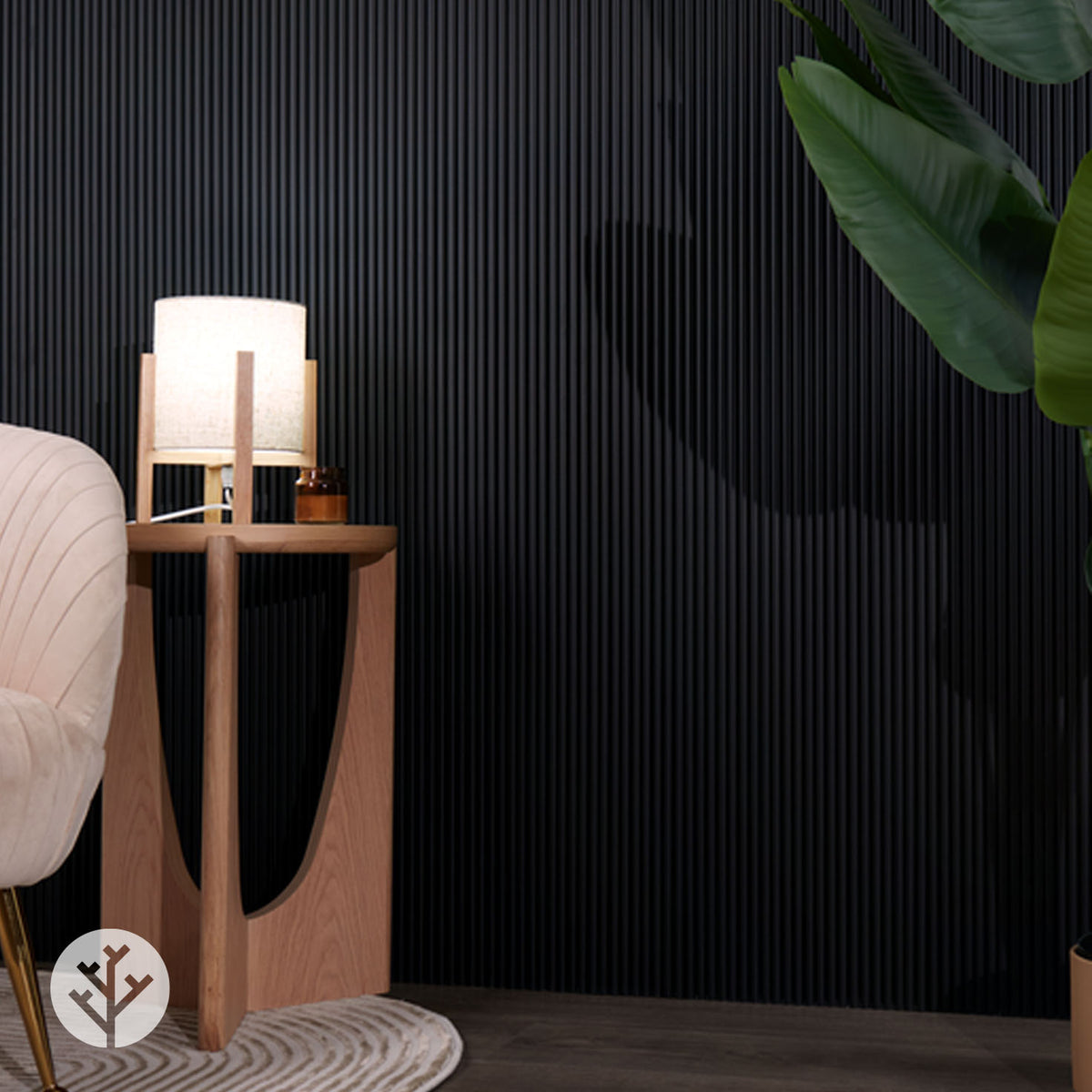 Flutto™ Oak Mini-Ridge Flexible Tambour Wood Panels | Elegant Wall Paneling