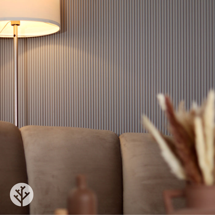 Flutto® Grey Mini-Ridge Flexible Tambour Wood Panels