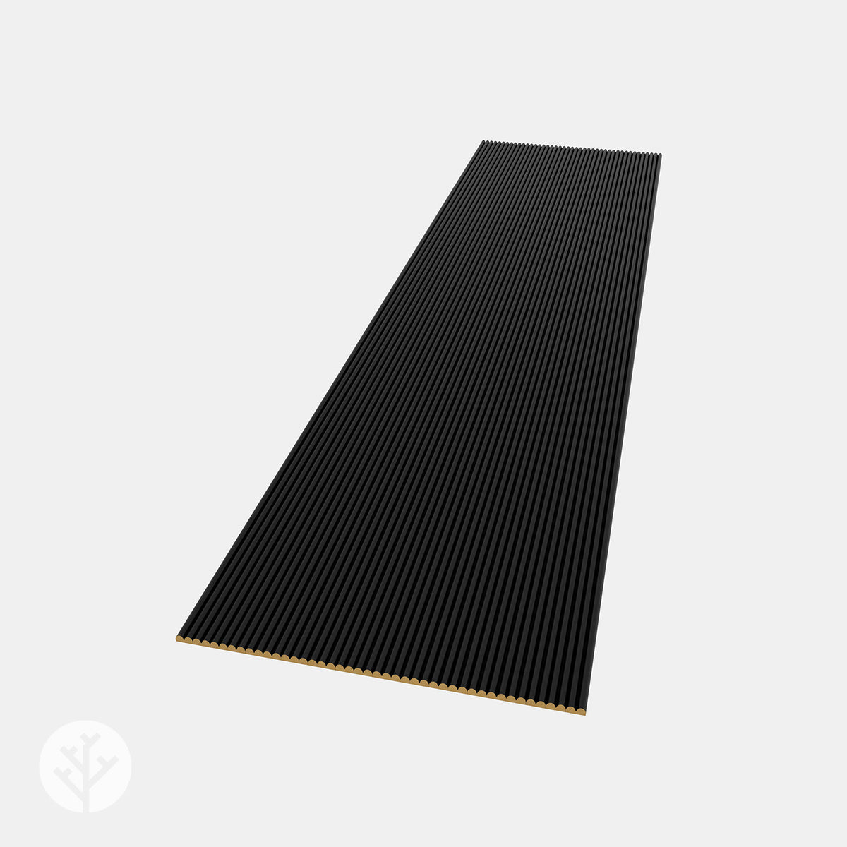 Flutto® Black Mini-Ridge Flexible Tambour Wood Panels