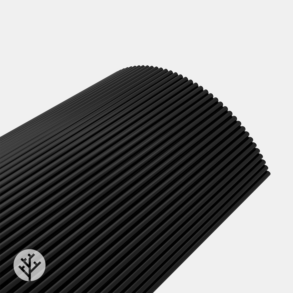 Flutto® Black Mini-Ridge Flexible Tambour Wood Panels