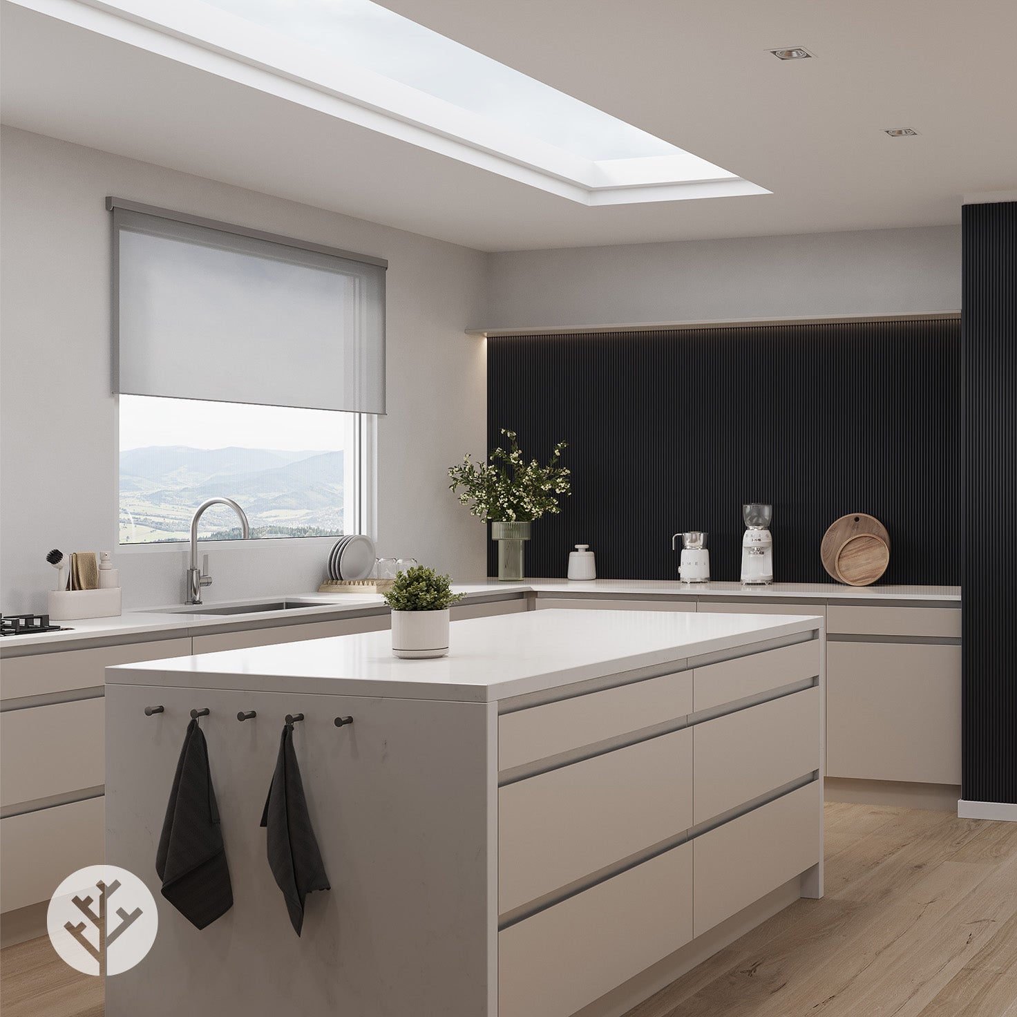 Flutto® Black Mini-Ridge Flexible Tambour Wood Panels