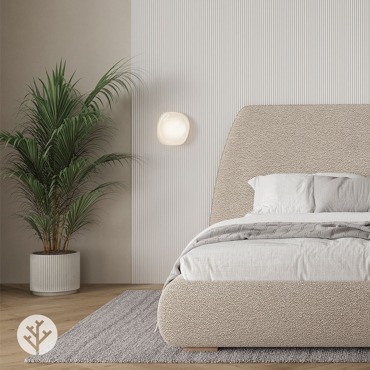 Flutto® White Mini-Ridge Flexible Tambour Wood Panels