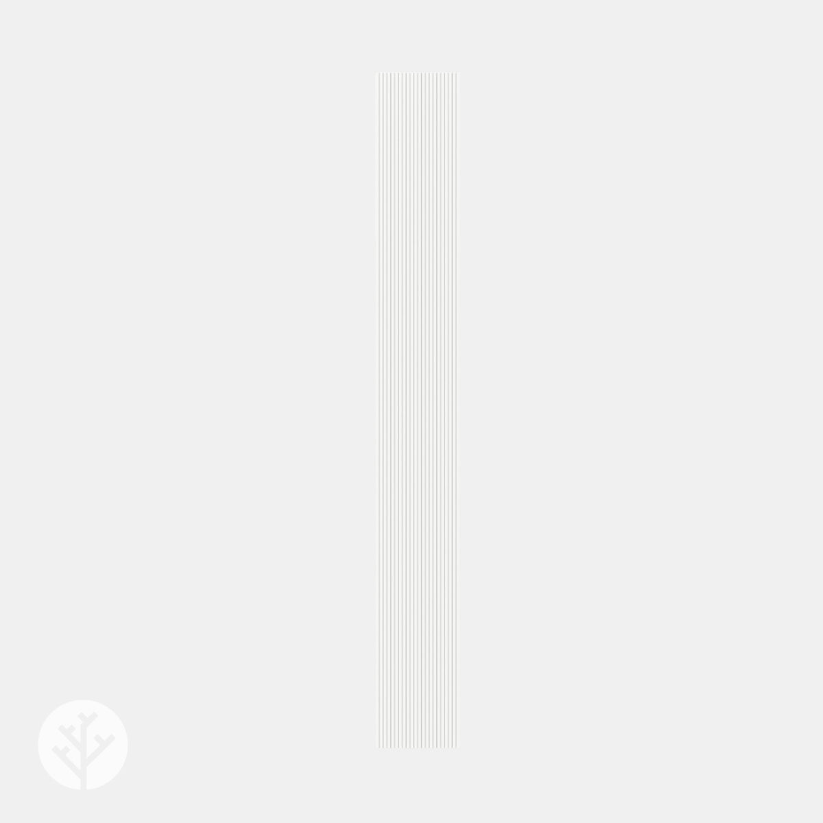Flutto® White Mini-Ridge Flexible Tambour Wood Panels