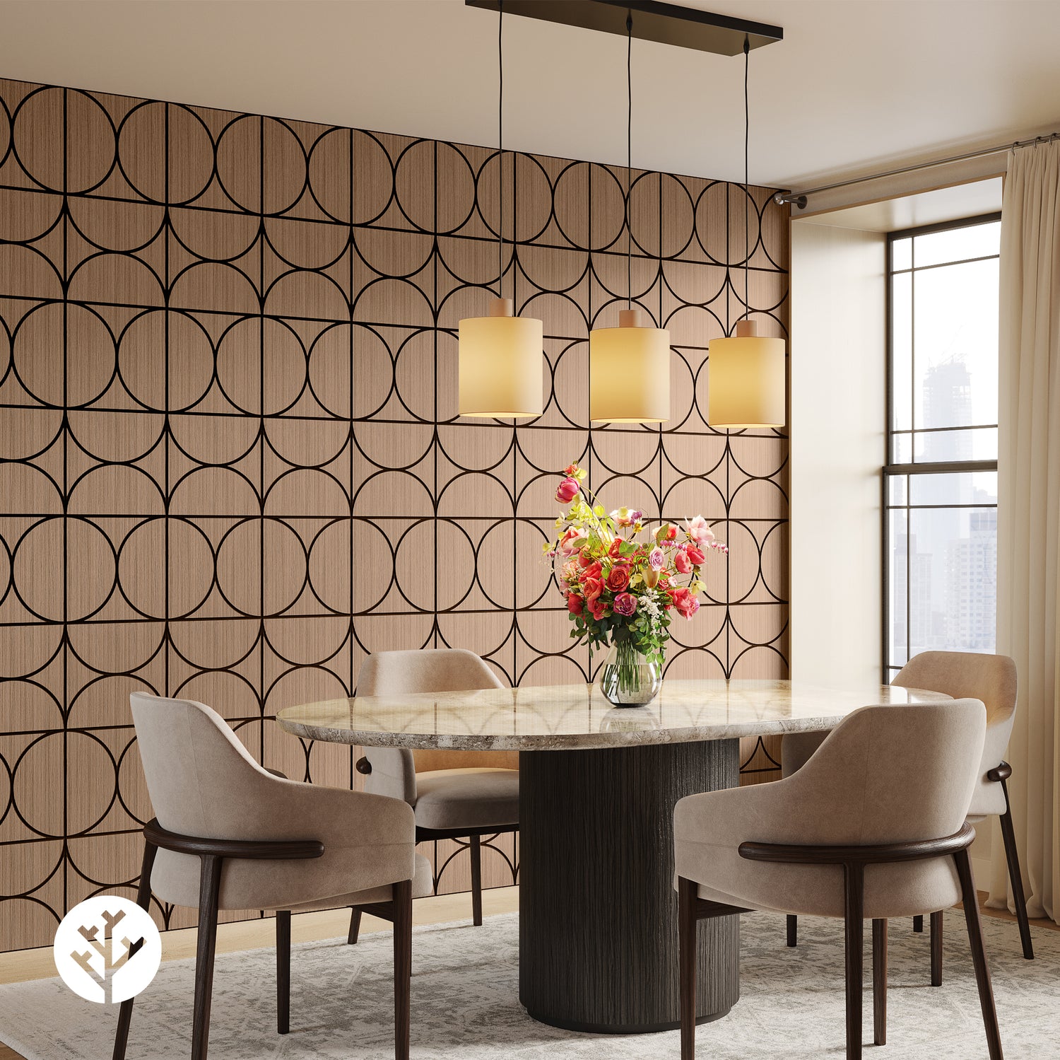 Geo-Lite® Circle Geometric Wall Panels