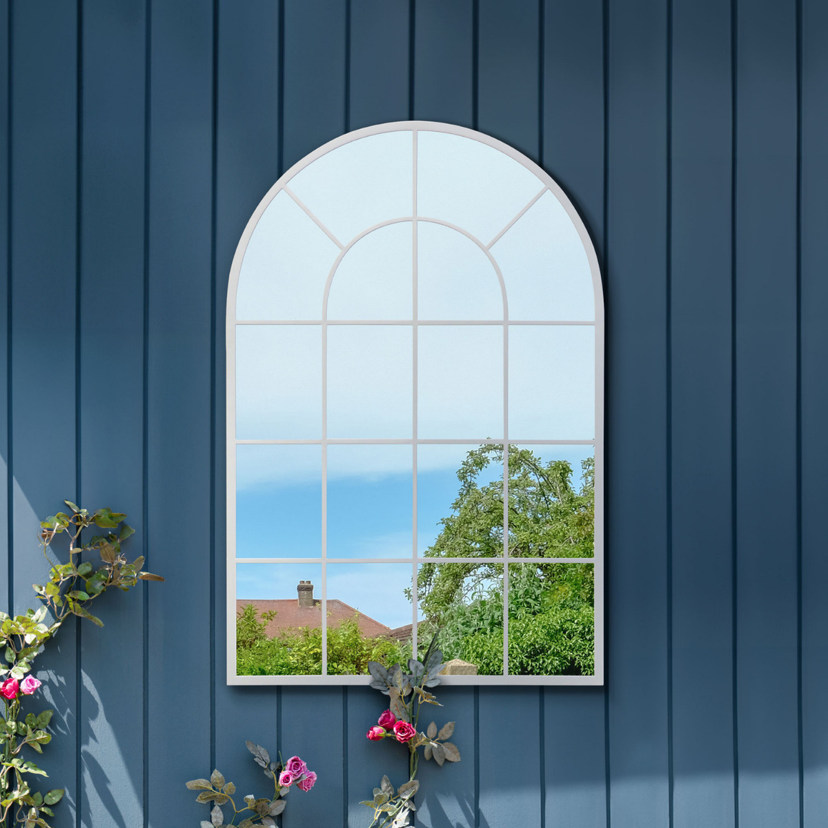 WVH® | The Arch Grid | Metal Frame Leaner and Wall-Mountable Mirrors