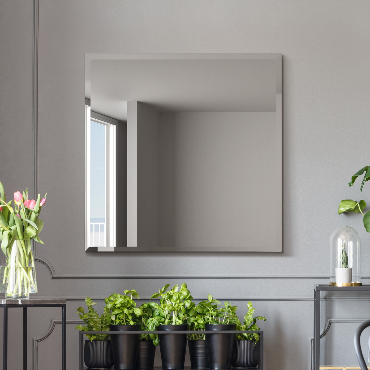 WVH® | The Frameless Rectangular | Classic Wall-Mountable Mirrors