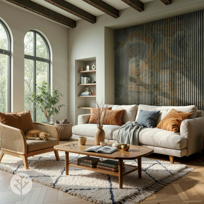 Acupanel® Real Stone Indian Autumn Acoustic Wall Panels