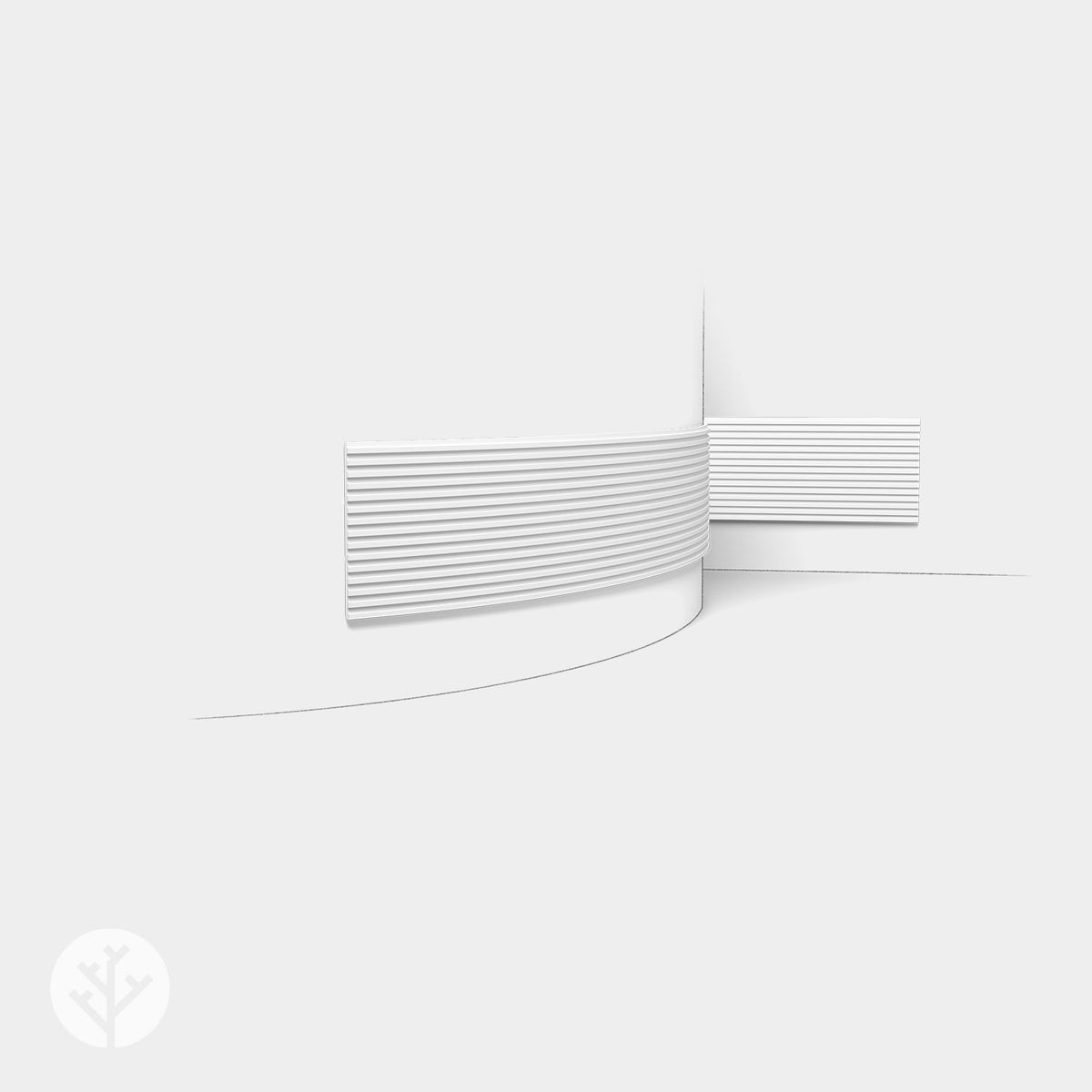Track 3D Paintable Wall Panels | Orac WX205