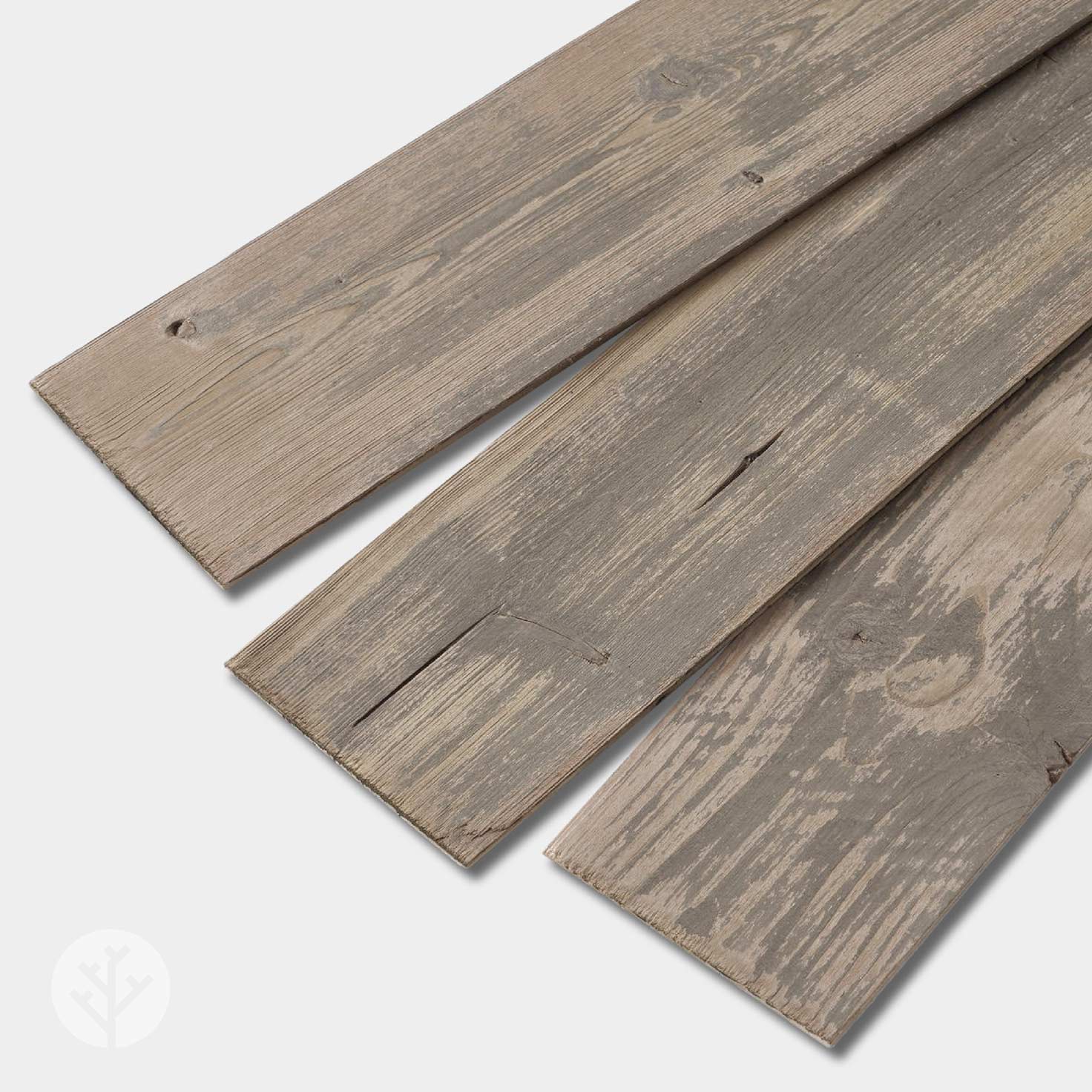 Reclaimed Brown Peel and Stick Wood Wall Panels