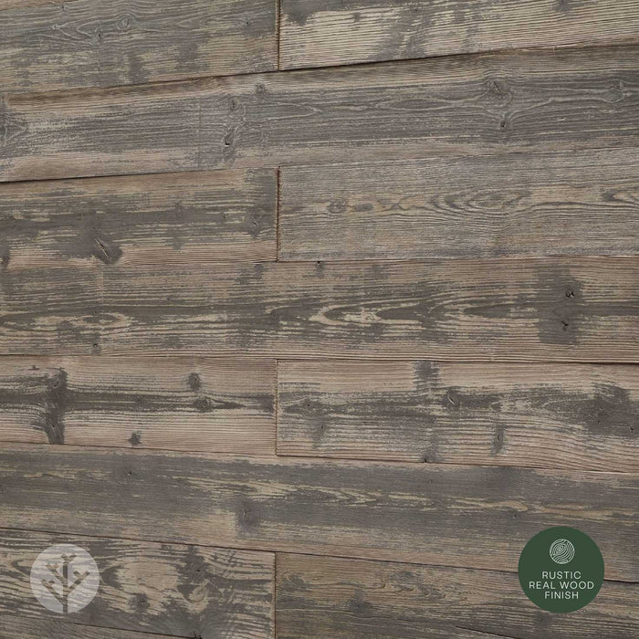 Reclaimed Brown Peel and Stick Wood Wall Panels