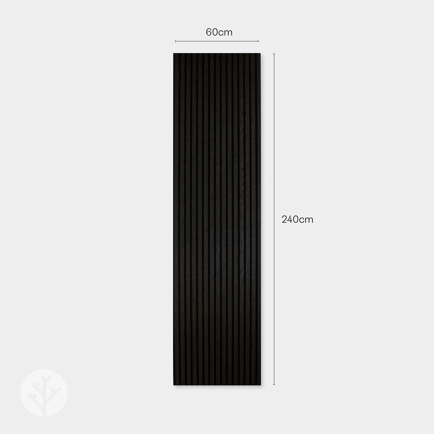 Acupanel® Charcoal Black Oak Acoustic Wood Wall Panel