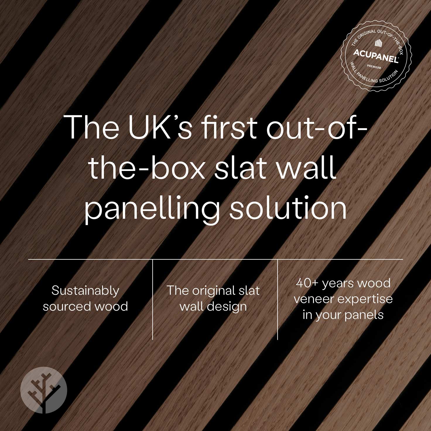 Acupanel® Contemporary Oak Acoustic Wood Wall Panels