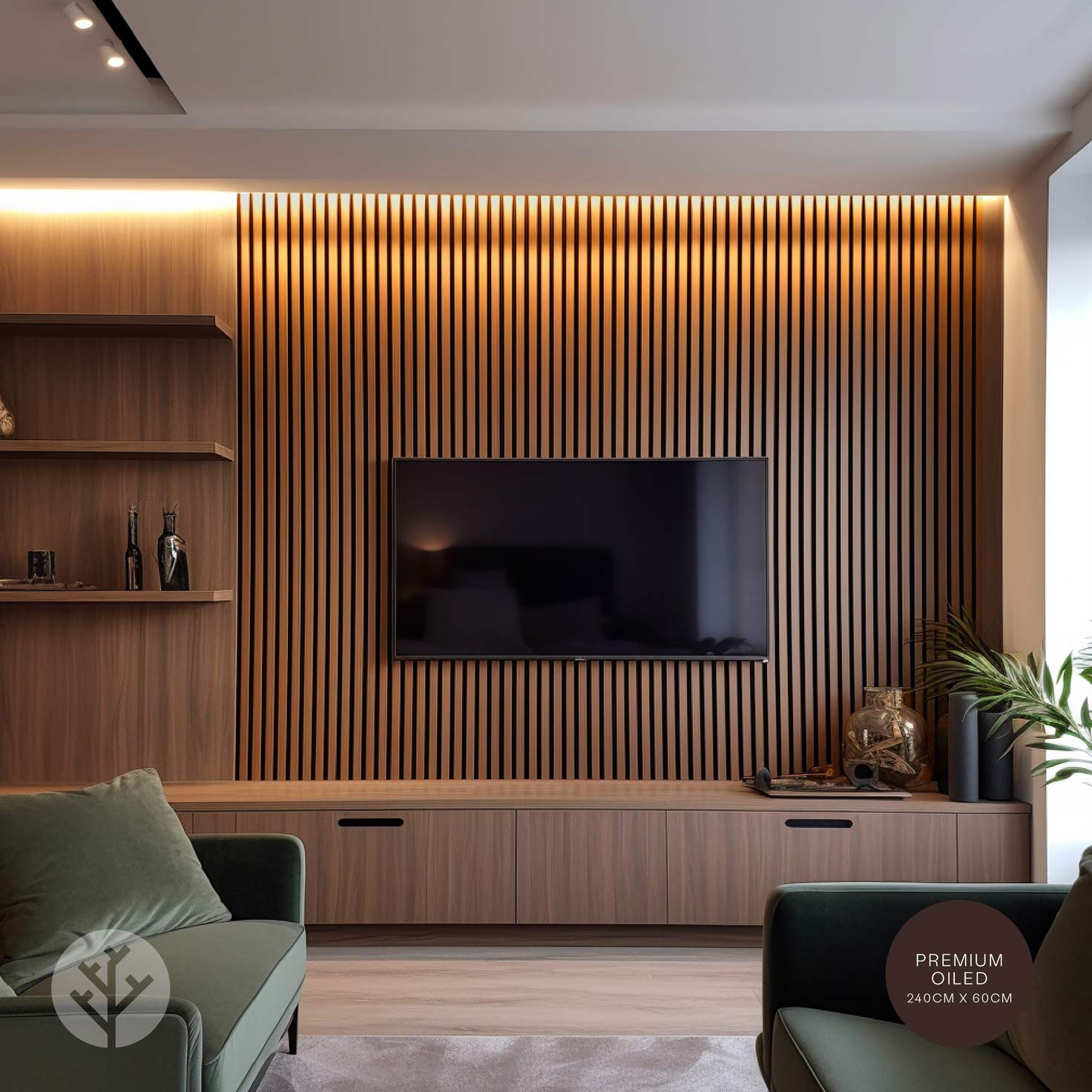Acupanel® Contemporary Oak Acoustic Wood Wall Panels