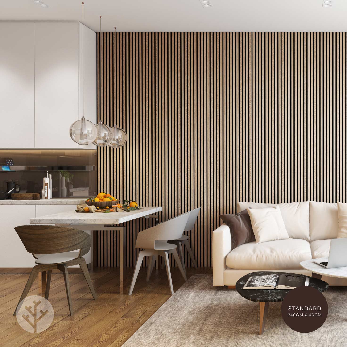 Acupanel® Contemporary Oak Acoustic Wood Wall Panels