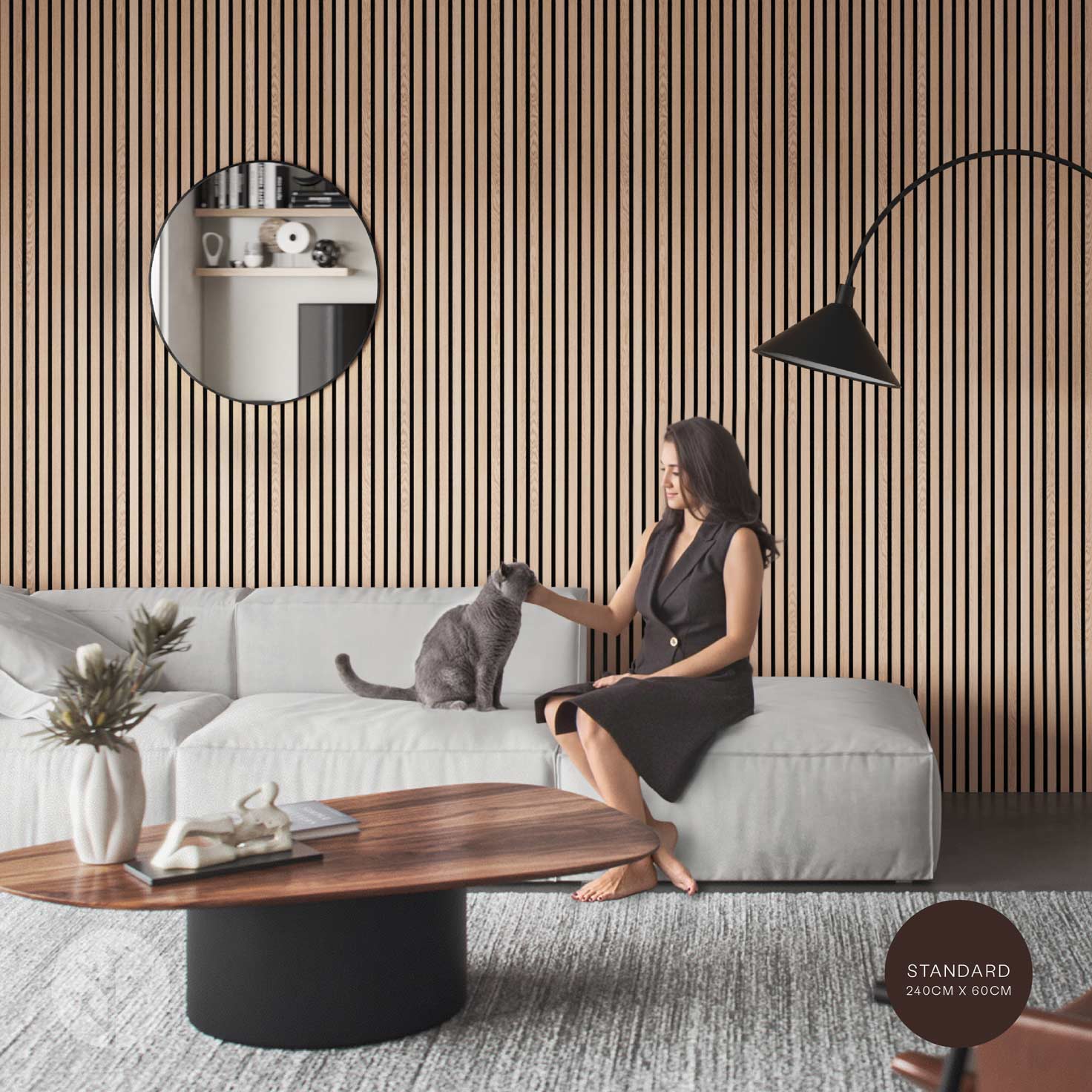 Acupanel® Contemporary Oak Acoustic Wood Wall Panels