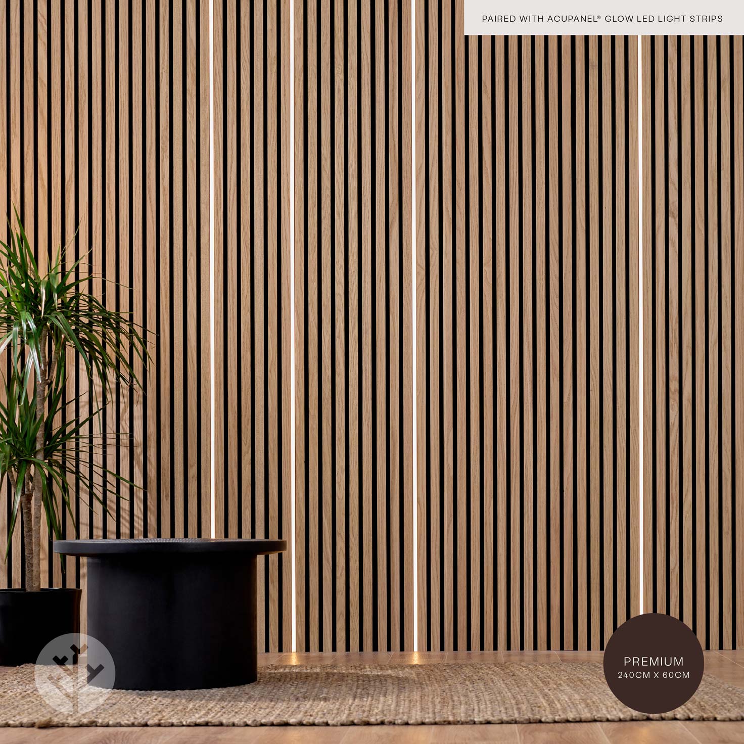 Acupanel® Contemporary Oak Acoustic Wood Wall Panels