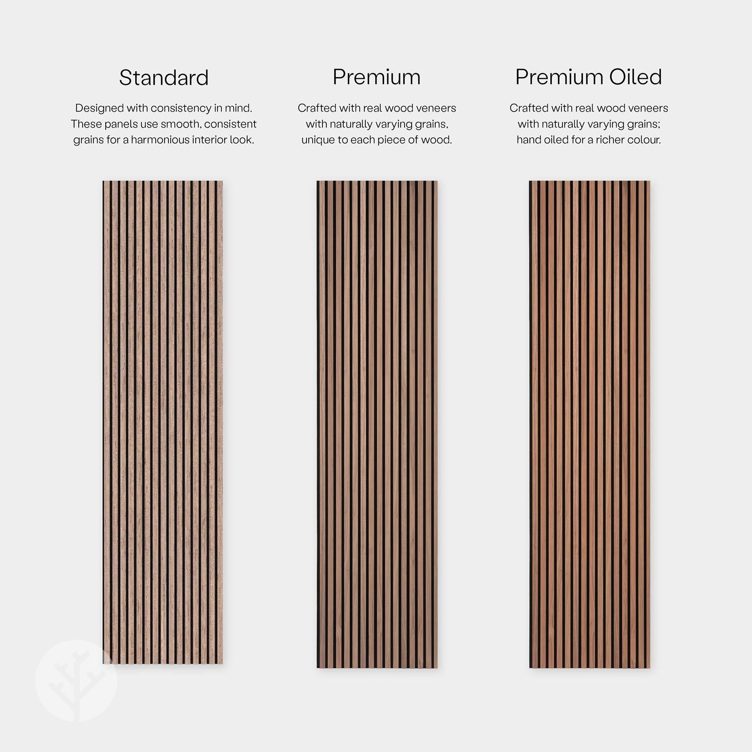 Acupanel® Contemporary Walnut Acoustic Wood Wall Panels