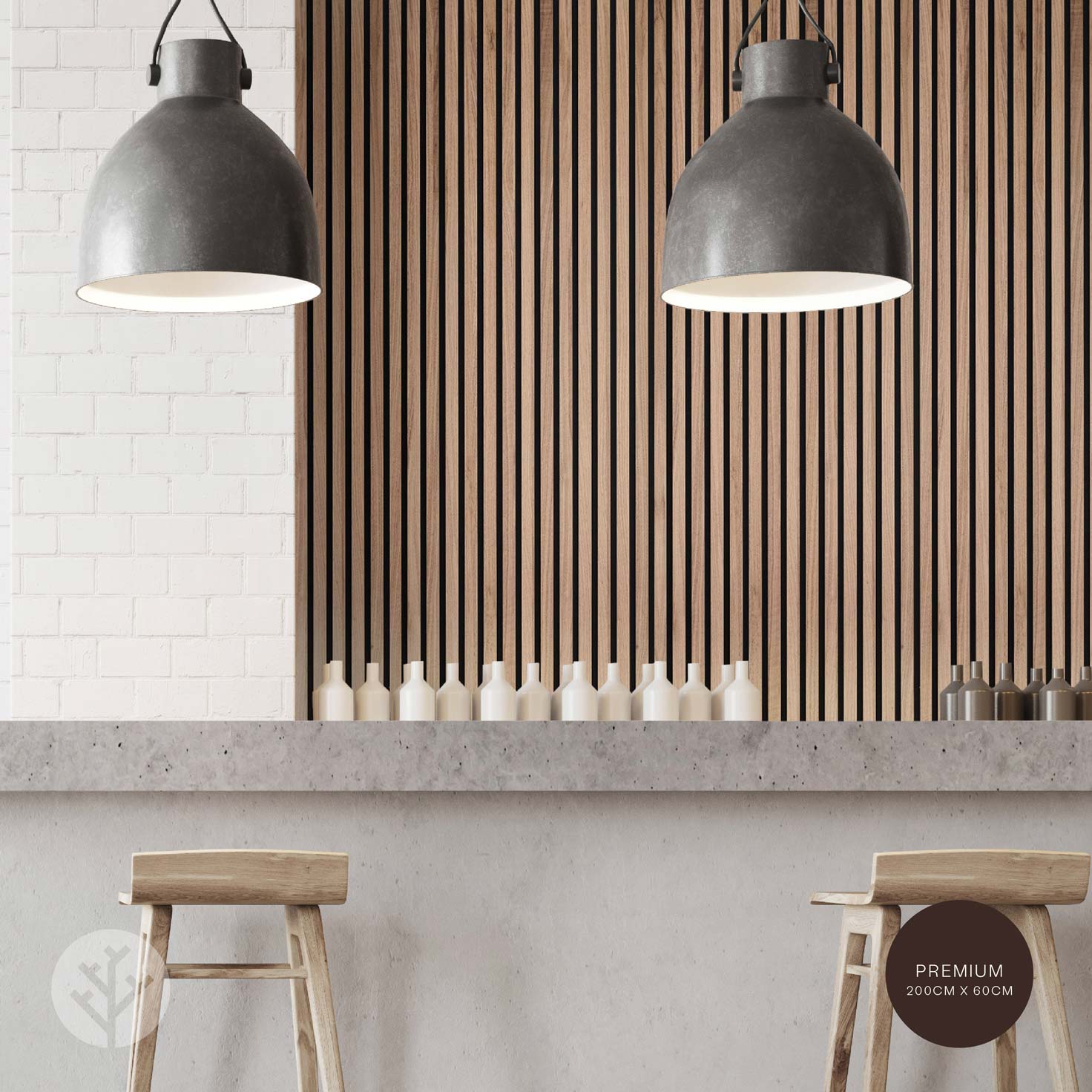 Acupanel® Contemporary Walnut Acoustic Wood Wall Panels