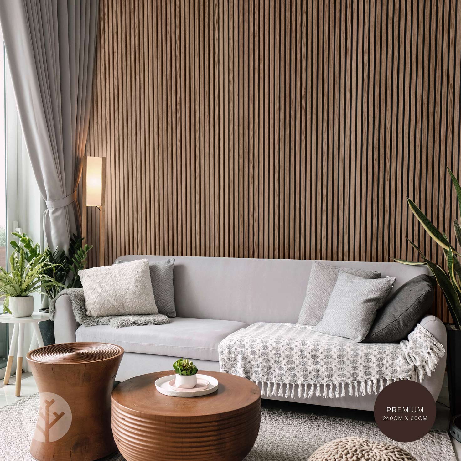Acupanel® Contemporary Walnut Acoustic Wood Wall Panels