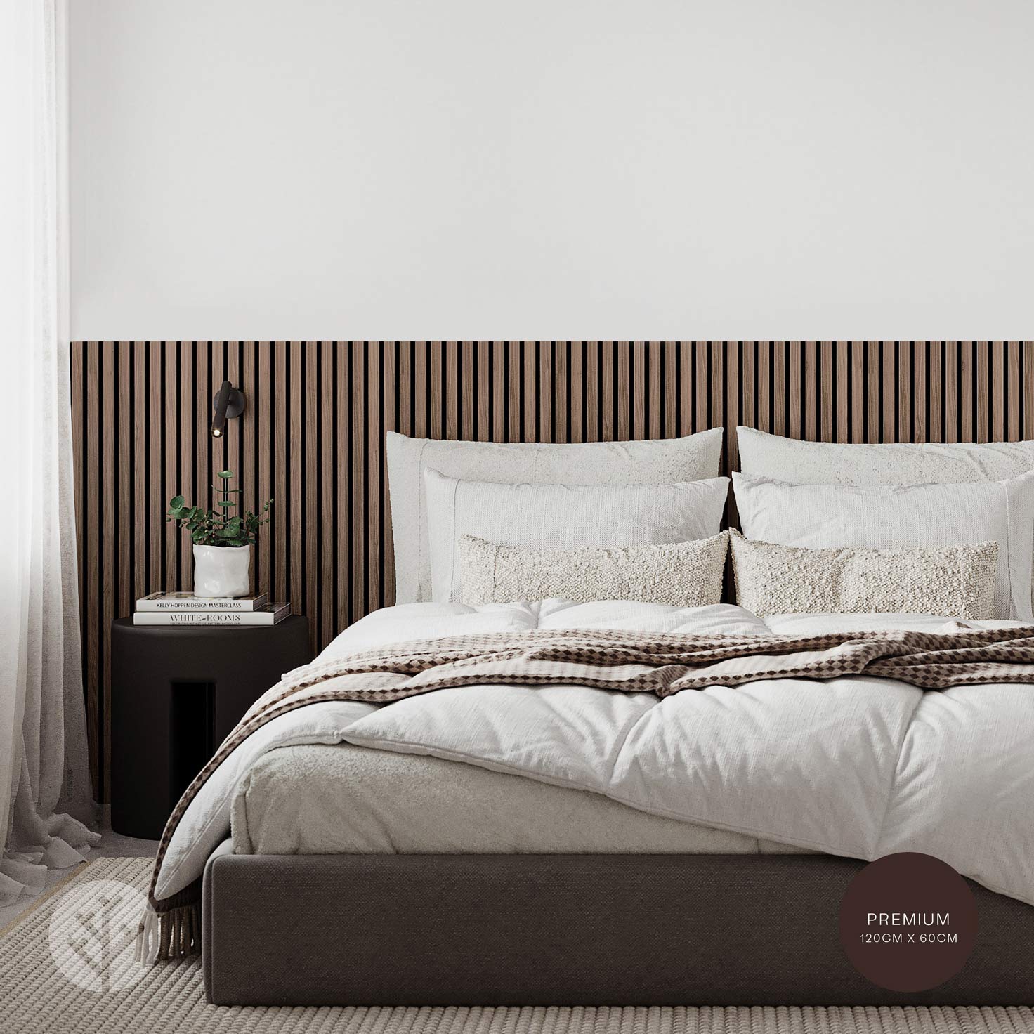 Acupanel® Contemporary Walnut Acoustic Wood Wall Panels