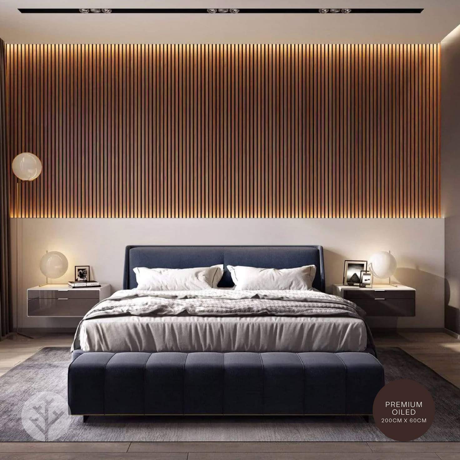 Acupanel® Contemporary Walnut Acoustic Wood Wall Panels