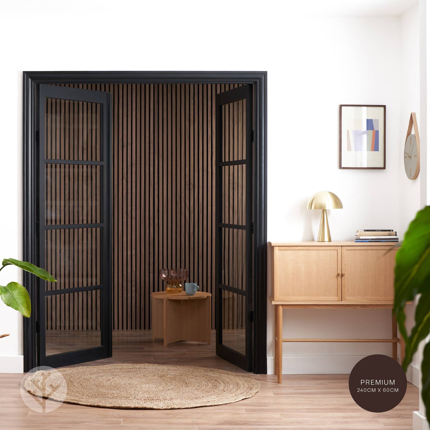 Acupanel® Contemporary Walnut Acoustic Wood Wall Panels