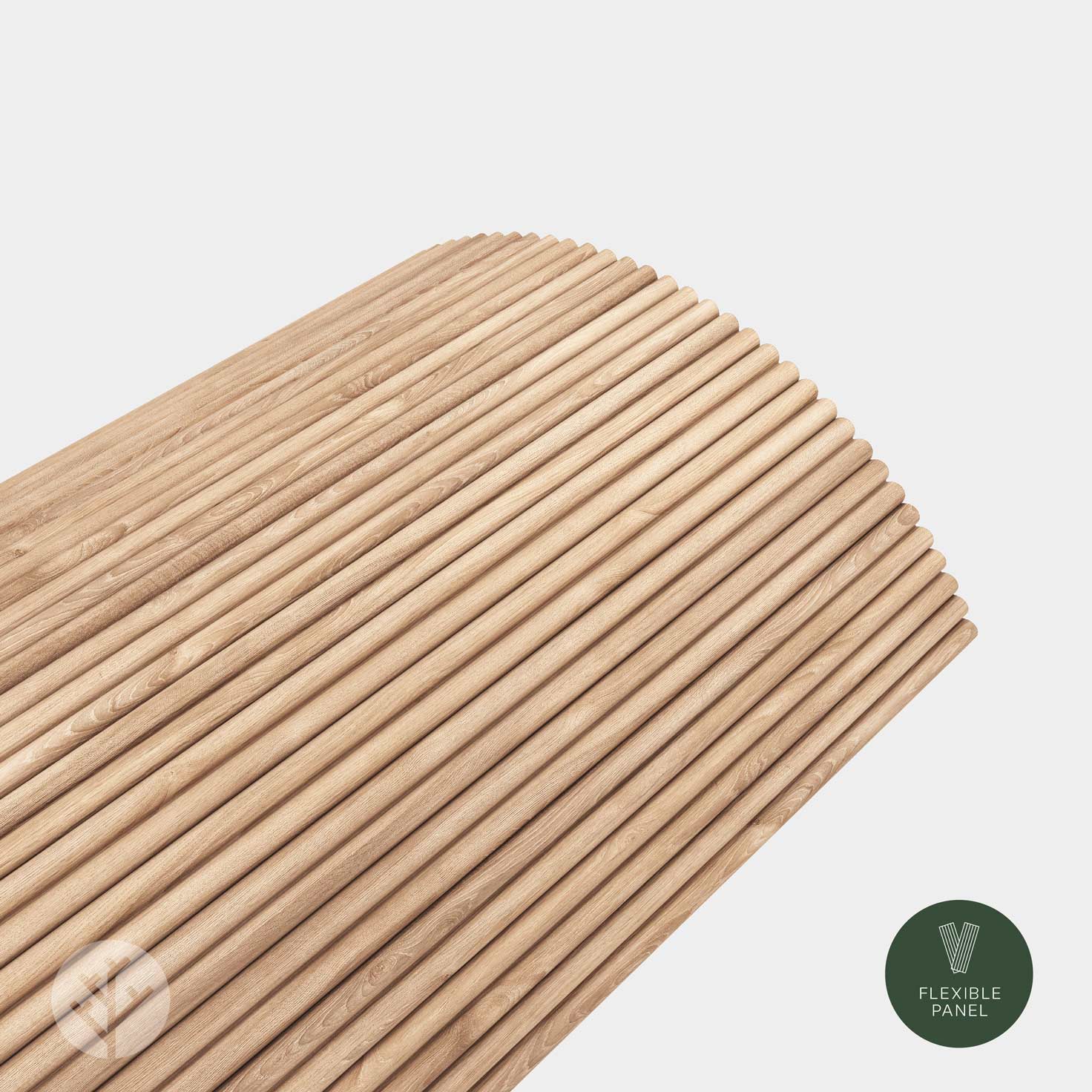 Flutto® Oak Mini-Ridge Flexible Tambour Wood Panels