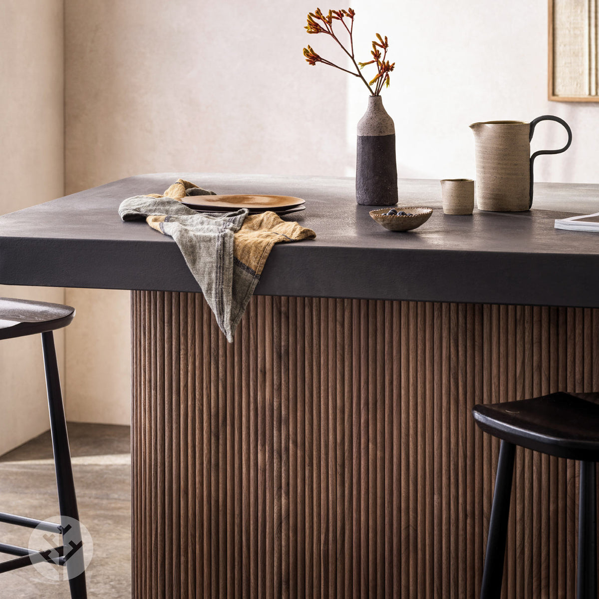 Flutto® Walnut Mini-Ridge Flexible Tambour Wood Panels