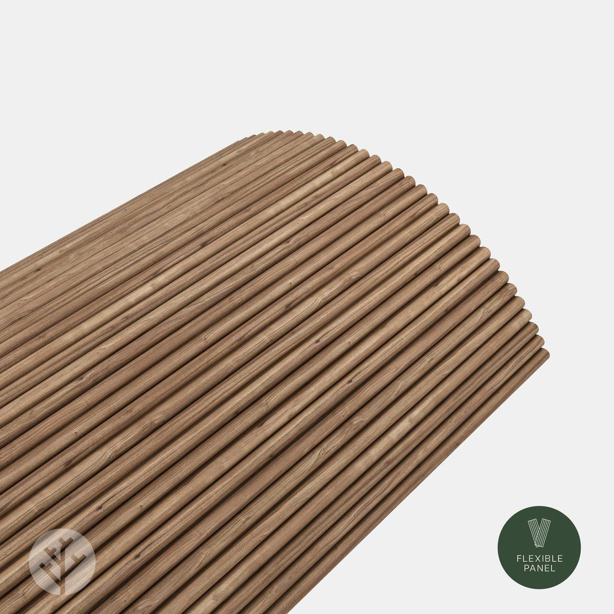 Flutto® Walnut Mini-Ridge Flexible Tambour Wood Panels