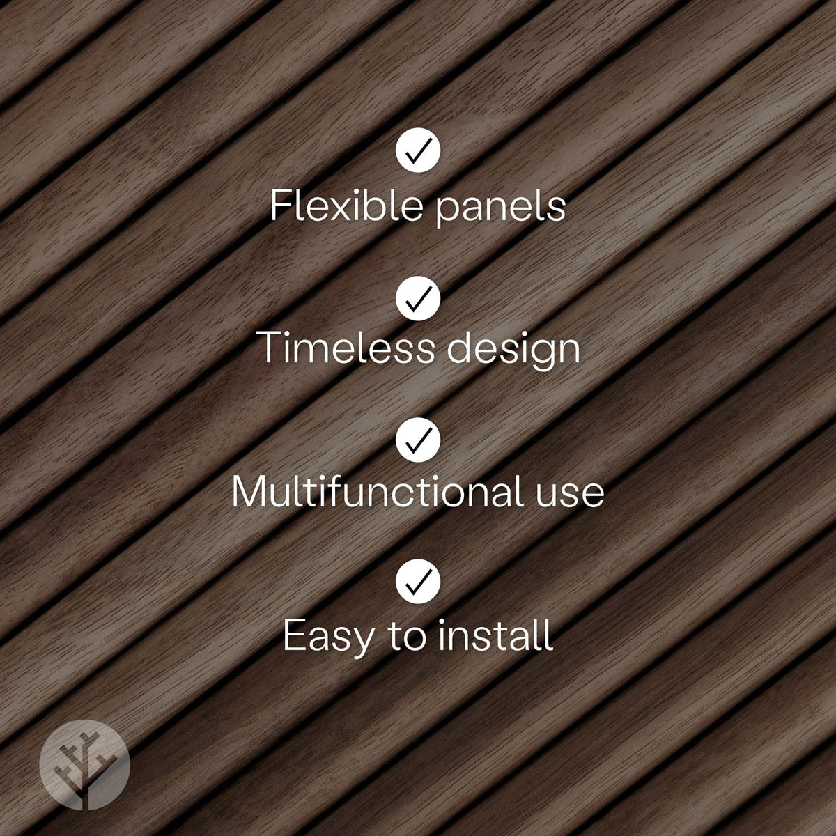 Flutto® Walnut Mini-Ridge Flexible Tambour Wood Panels