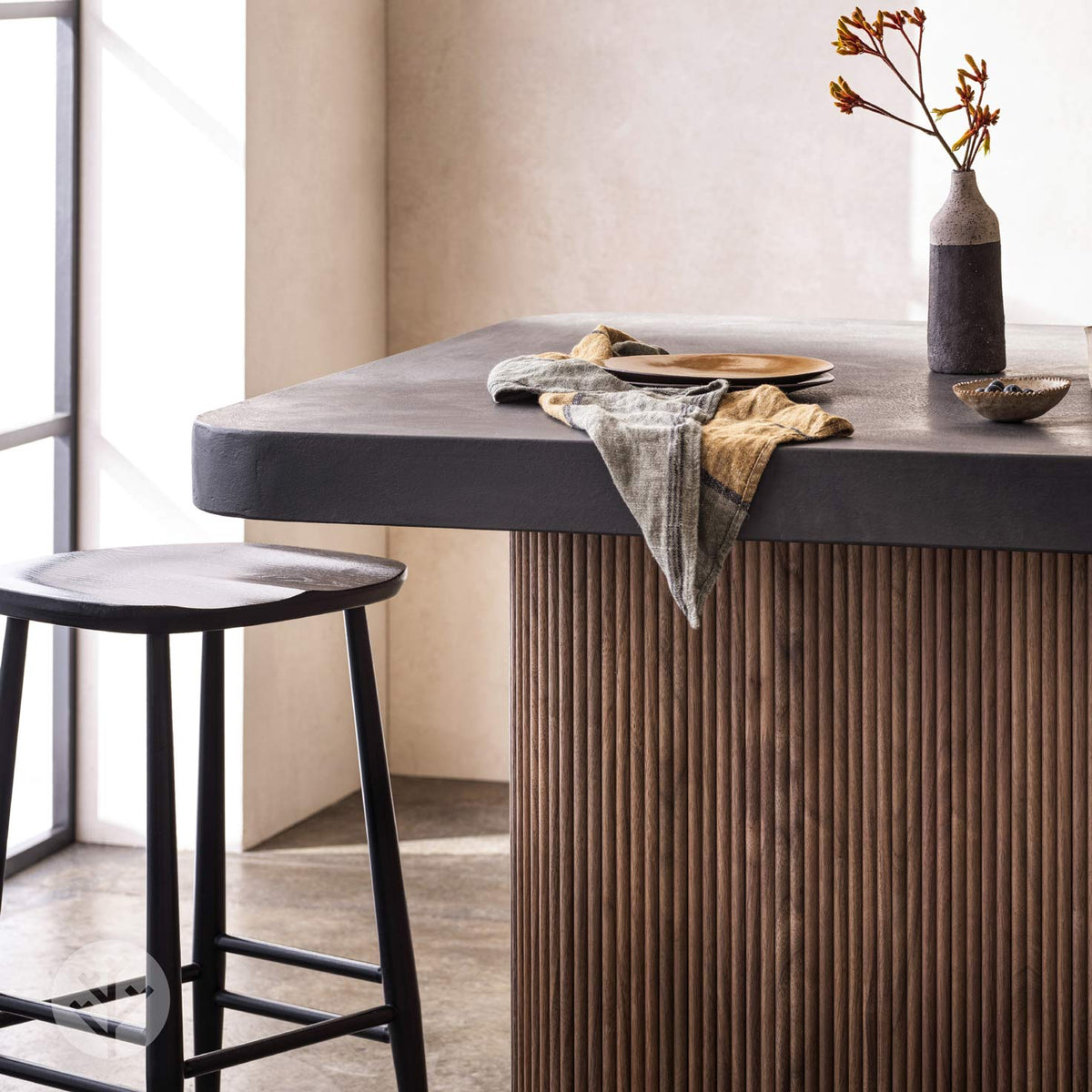 Flutto® Walnut Mini-Ridge Flexible Tambour Wood Panels