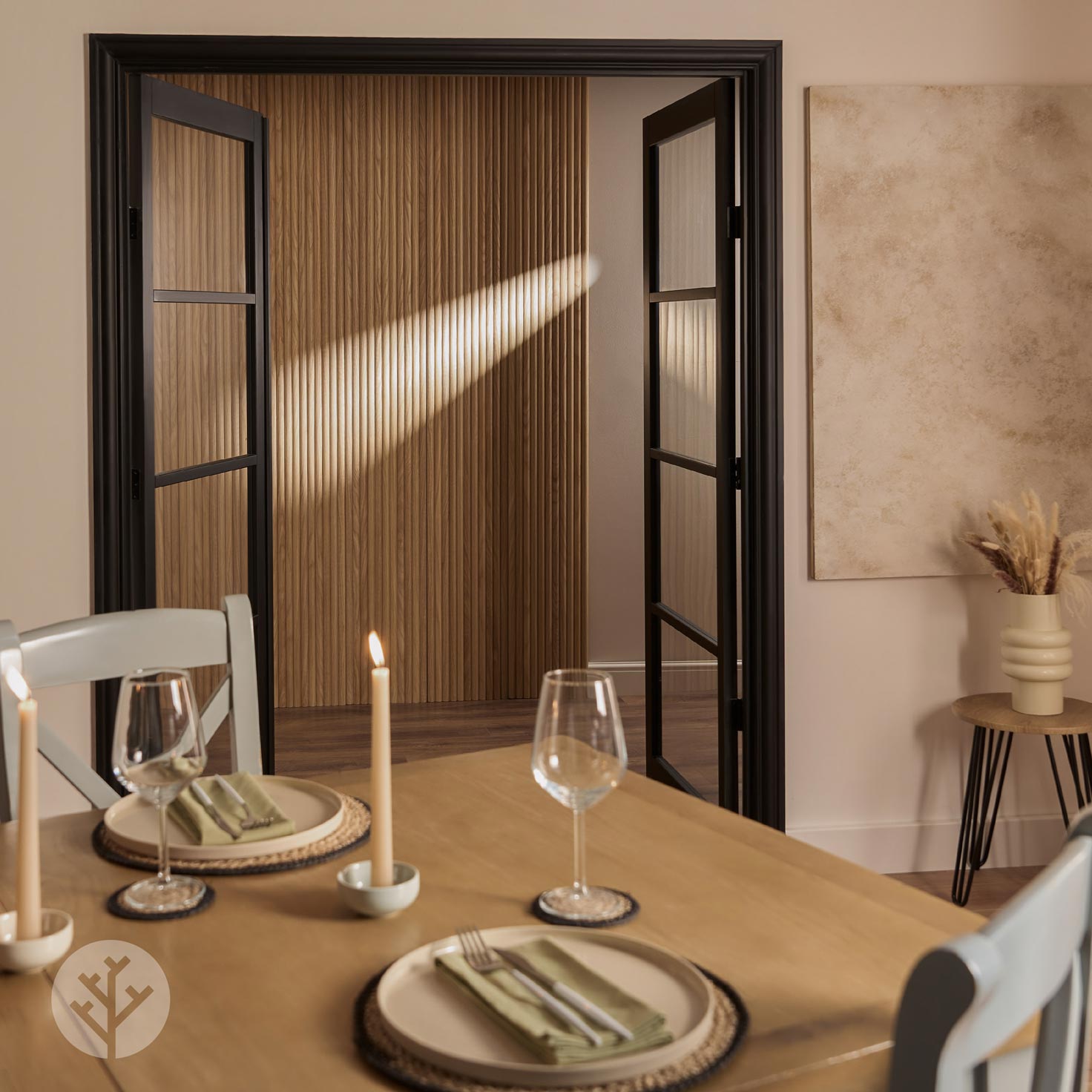Flutto® Oak Ridge Flexible Tambour Wood Panels