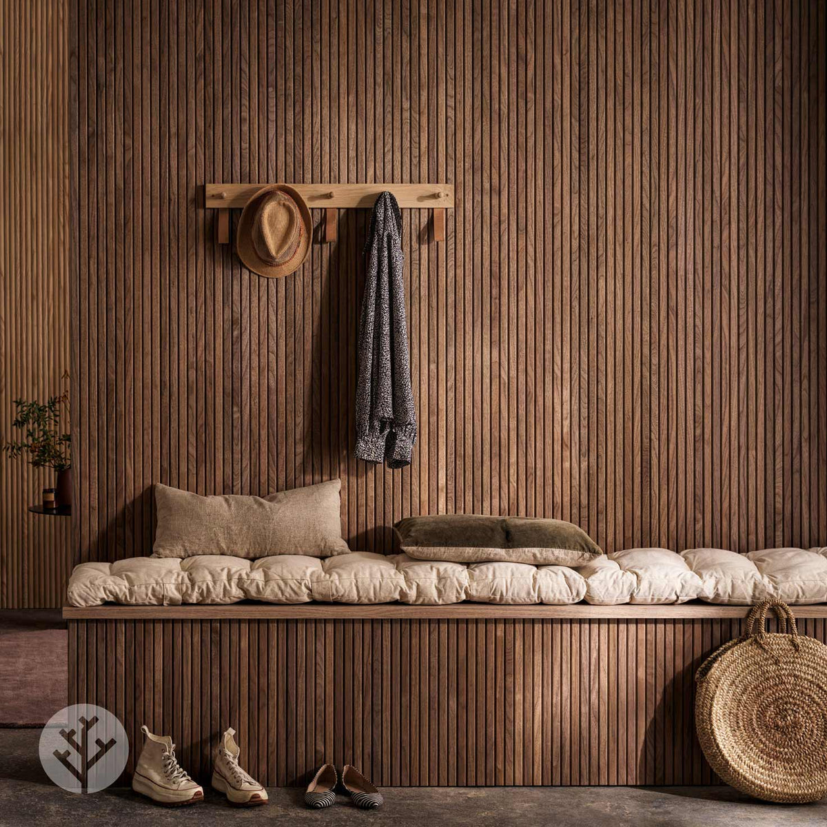 Flutto® Walnut Slat Flexible Tambour Wood Panels