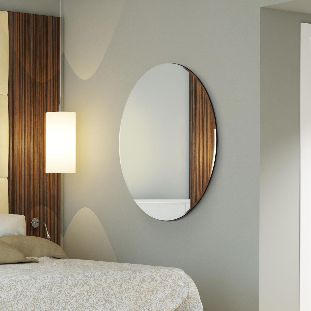 WVH® | The Frameless Round | Wall-Mountable Mirrors