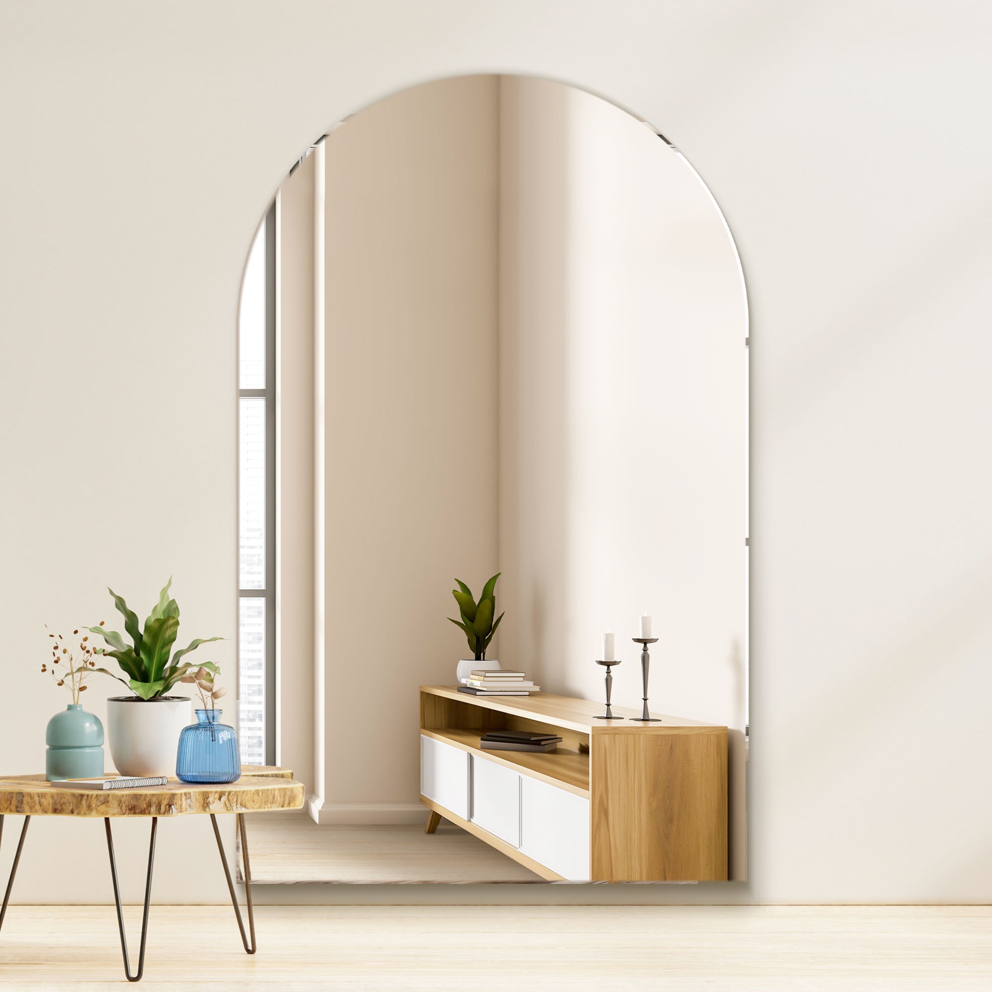 WVH® | The Frameless Arched | Wall-Mountable Mirrors