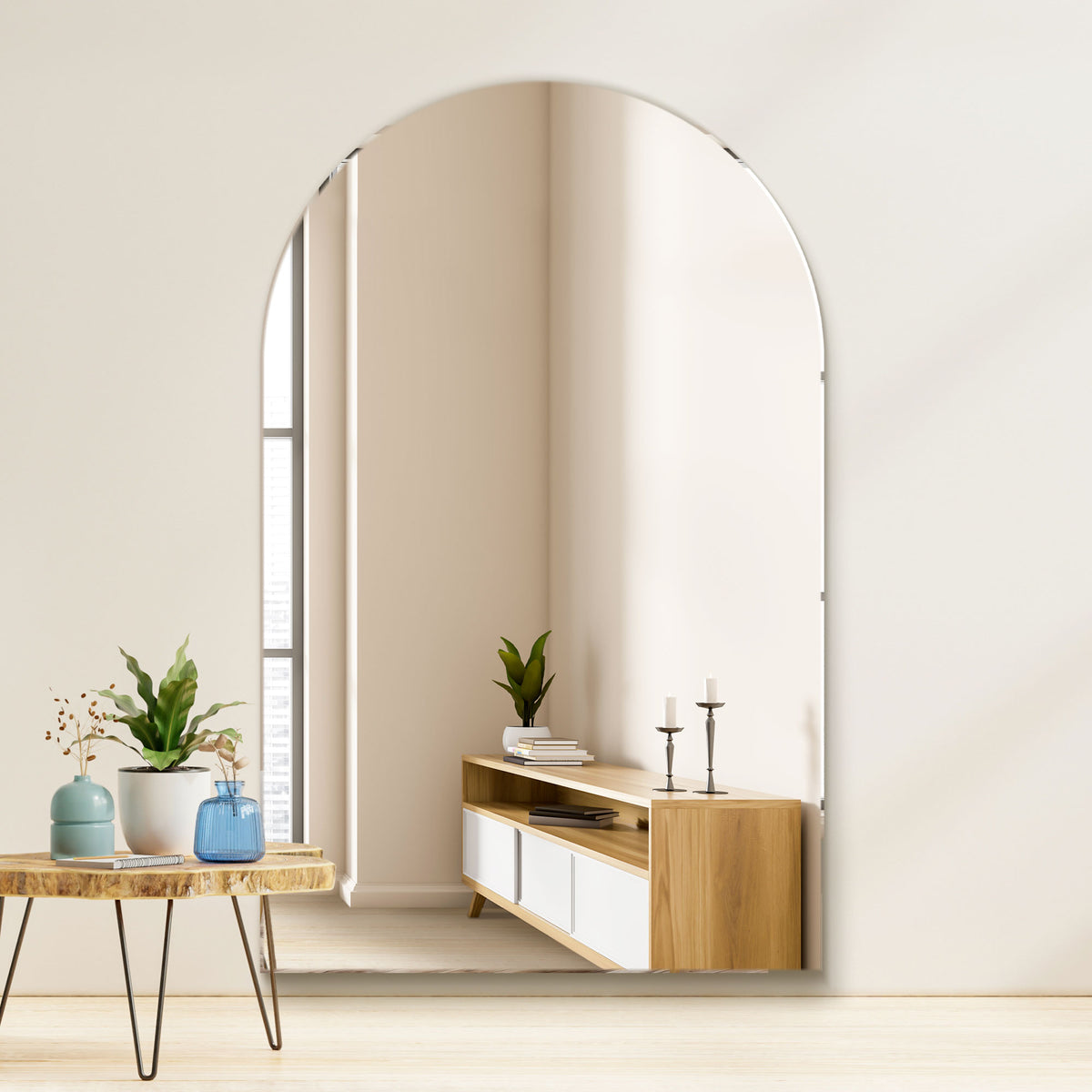 WVH® | The Frameless Arched | Wall-Mountable Mirrors