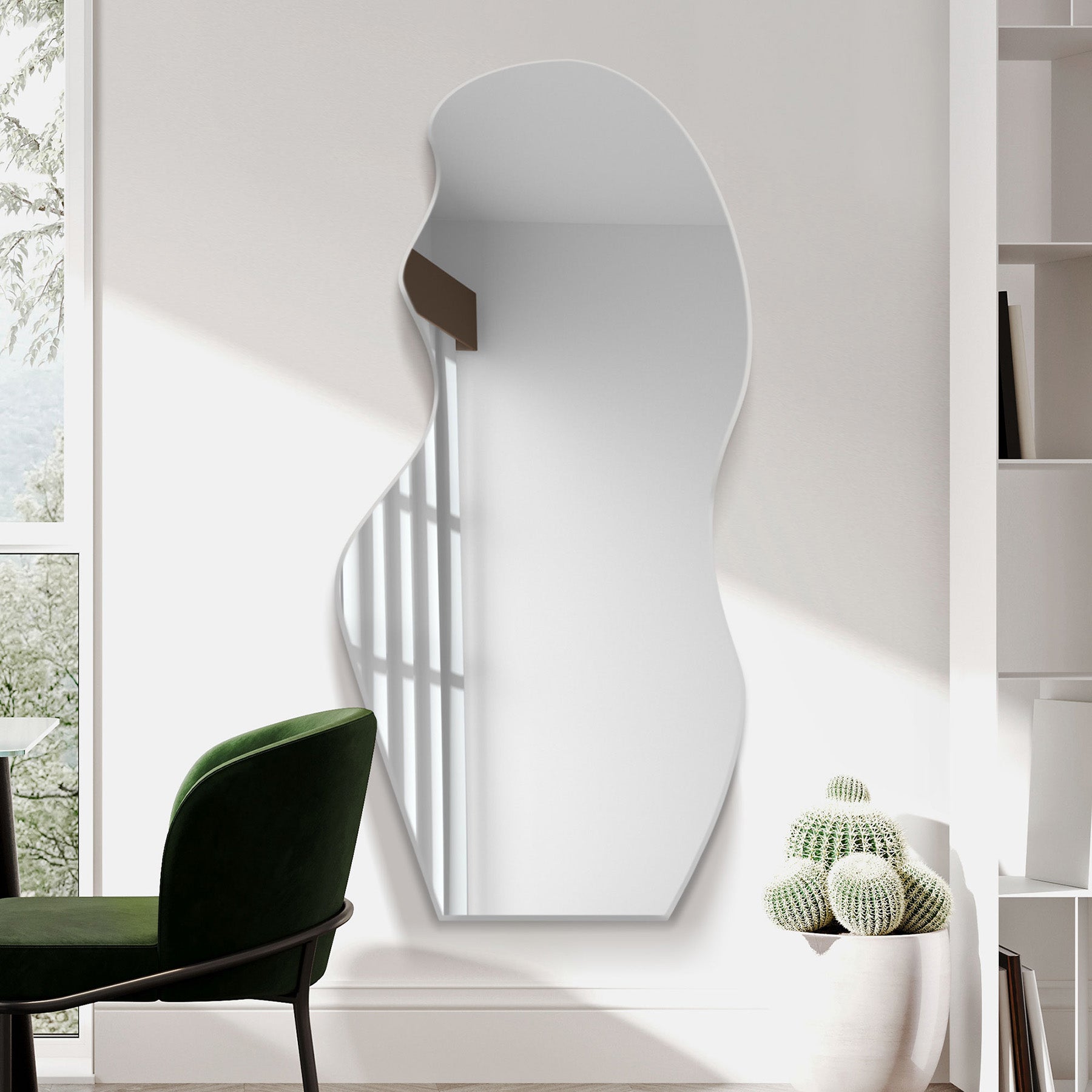 WVH® | The Puddle | Frameless Leaner and Wall-Mountable Mirrors